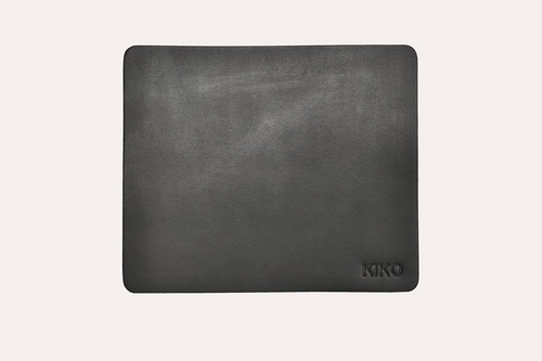 Black Kiko Leather Mouse Pad