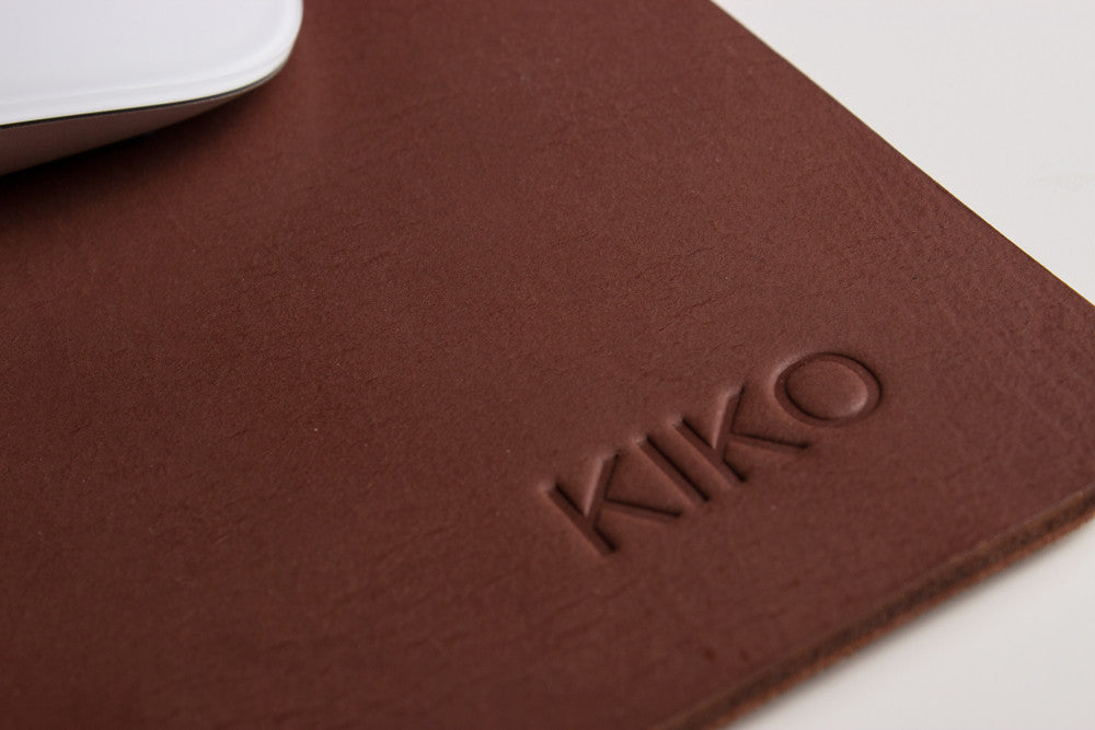 Brown Kiko Leather Mouse Pad