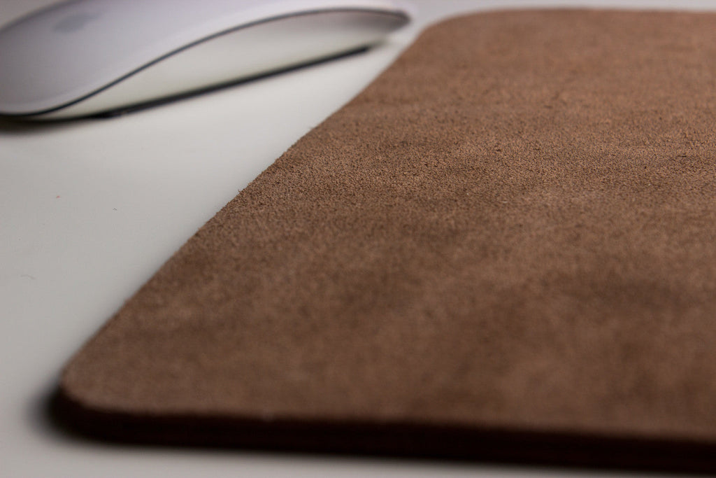 Brown Kiko Leather Mouse Pad
